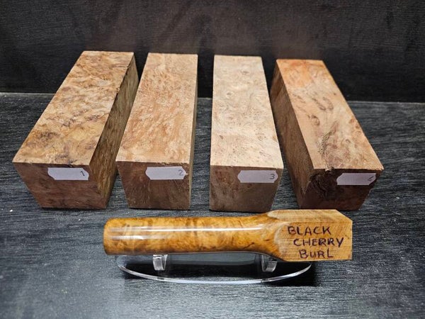 Black Cherry burl 47x47x145 mm