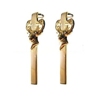 Goud plate Hert clip, Gold deer clip