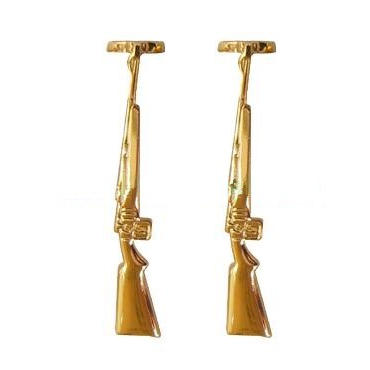Goud Plate geweer clip,  Gold rifle clips