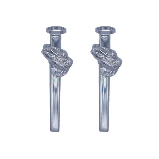 Chrome vis clip , Chrome fish clip