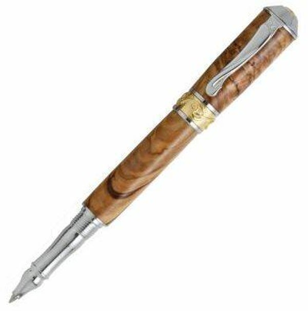 Rollerball Broadwell Nouveau Sceptre Chrome and Gold Rollerball Pen Kit (PSI)