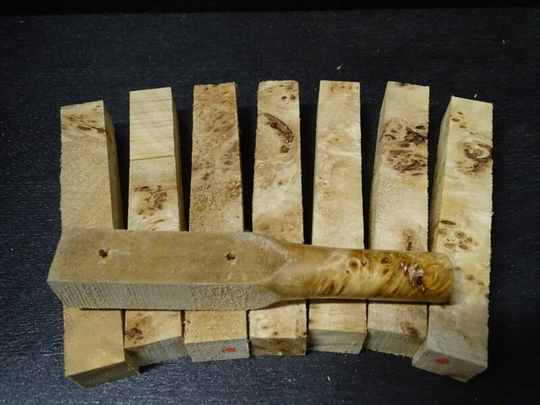 Mappa Burl (Populier)  22x22x140 mm