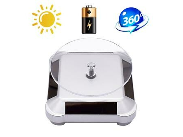 Rotating display stand silver