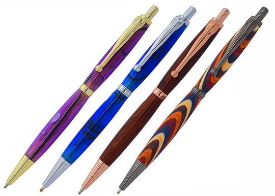 Slimline Houtdraaien Pen Kits 10 Packs - Nikkel Uitvoering, Voor Het Maken Van Eigen Pennen Slimline Houtdraaien Pen Kits 10 Packs - Nikkel Uitvoering, Voor Het Maken Van Eigen Pennen