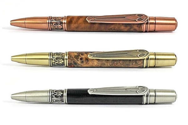 Norwester art nouveau balpen kit diverse platings (Beaufort Ink)