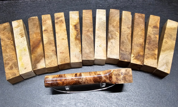 Weru burl pen blanks 22x22x150mm nr.6