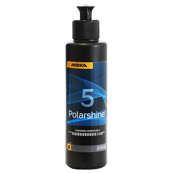 Polijstpasta Mirka Polarshine 5 voor hoogglans afwerking 250ml.