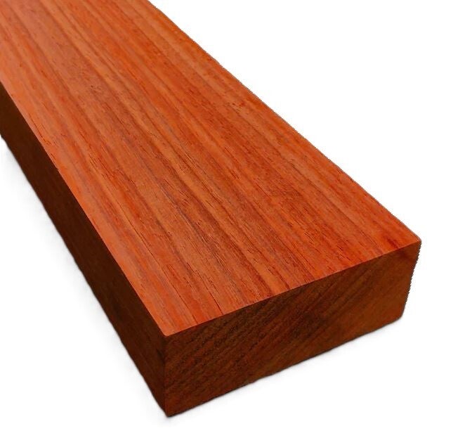 Padouk hout 2 afmetingen