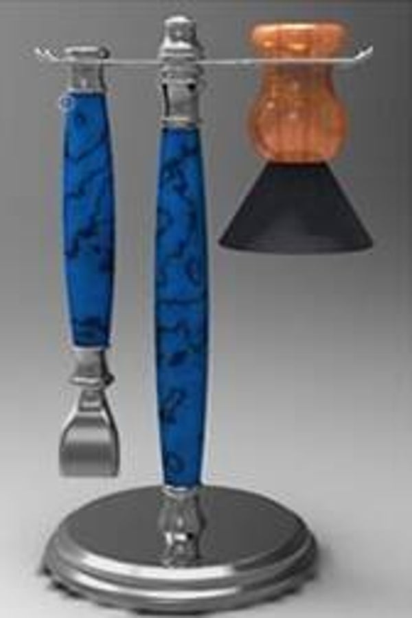 Gun metal shaving stand kit