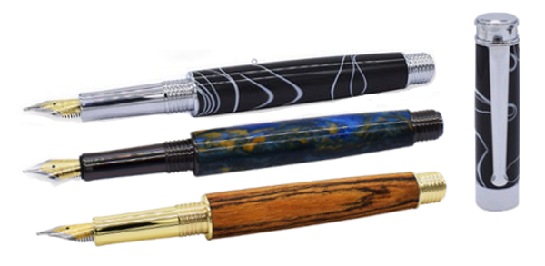 Classic hurricane fountain pen kit Chrome