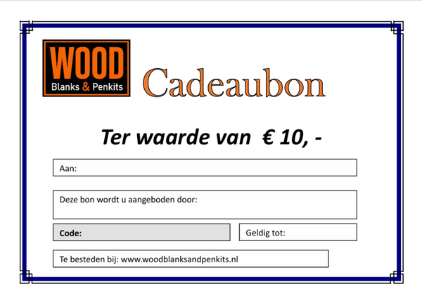 Cadeaubon €10,-