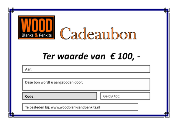 Cadeaubon €100,-