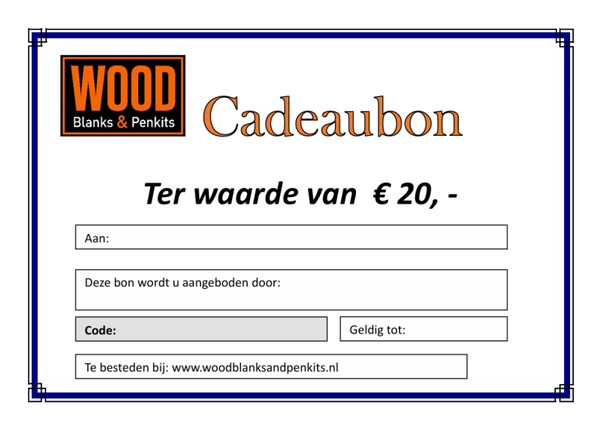 Cadeaubon €20,-