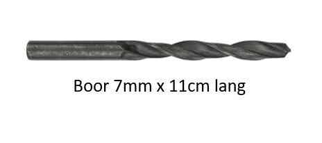 Boor 7mm x 11cm lang