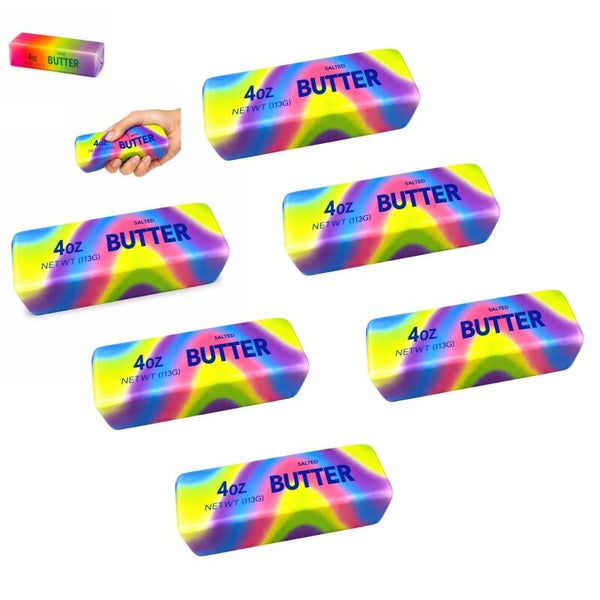 Art Nr 615 Squishy Butter Salted Boter Regenboog Slow Rice circa 13cm 3+