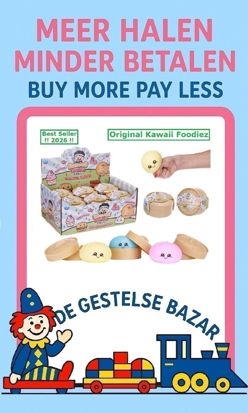Art nr 520 Kawaii Foodiez Surprise Squishy Dumpling 8,5cm  assorti 3+