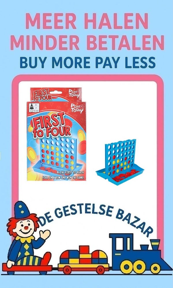 art nr 006 play ToDay Game Vier op 'n Rij reisspel circa 15½ cm