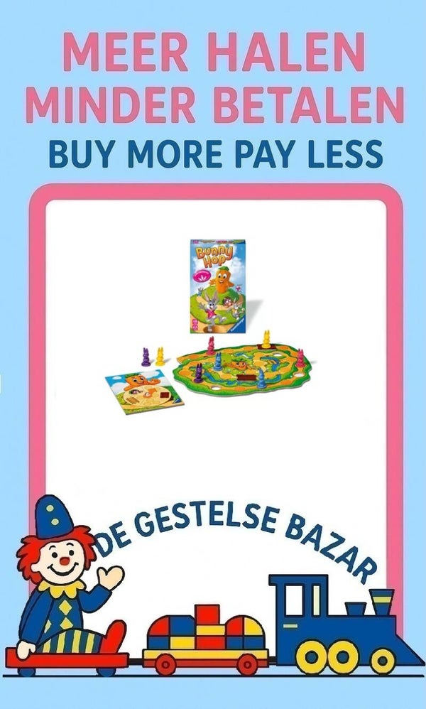 Art nr 096 ravensburger Bunny Hop Konijnenrace spel 4+