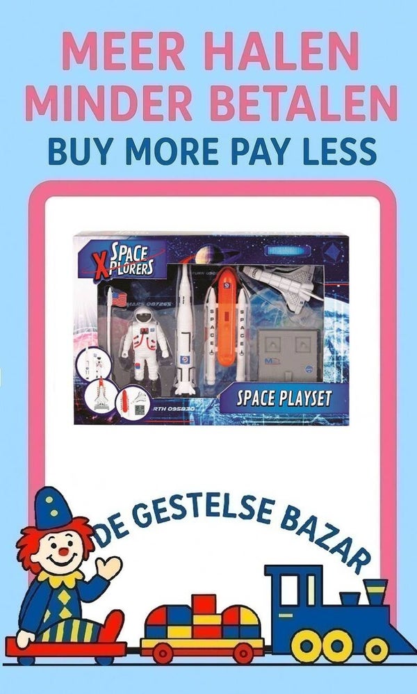 Art nr 086 Space Explores Space Shuttle Speelset 6dlg