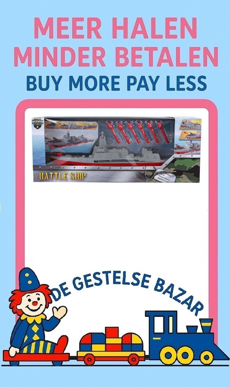 Art nr 163 Mission Control Marineschip met Schietfunctie 24cm