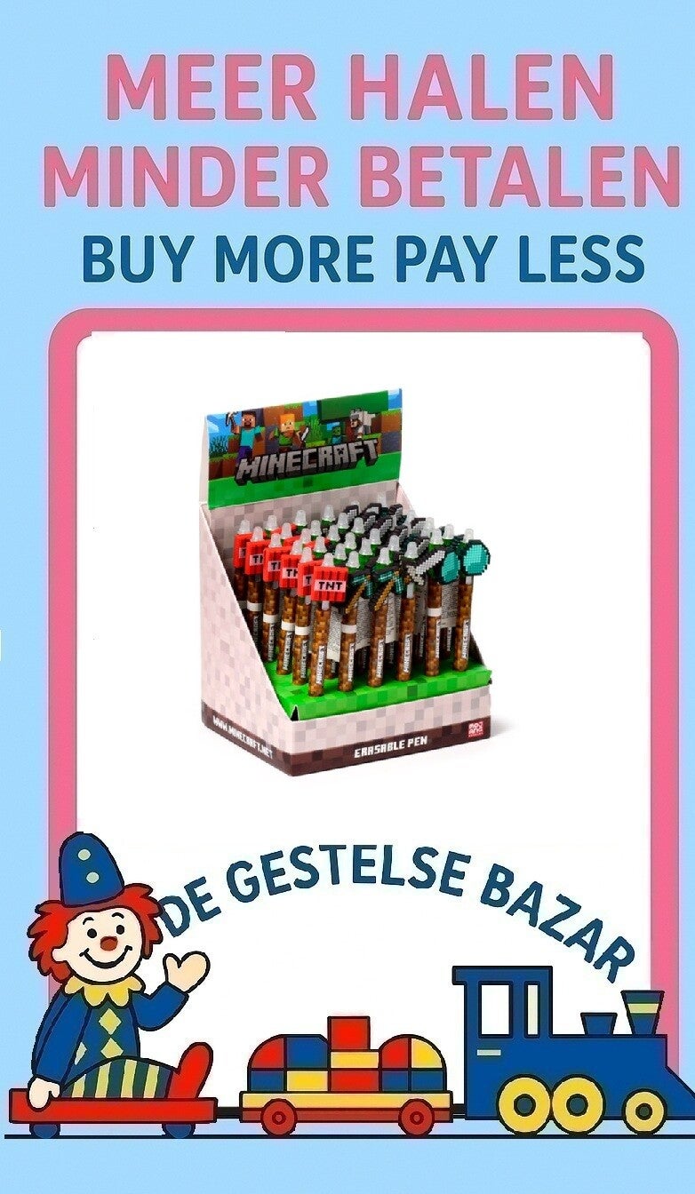 Art nr 670 Inkredible Uitwisbare Pen Minecraft Gereedschap Top ass.