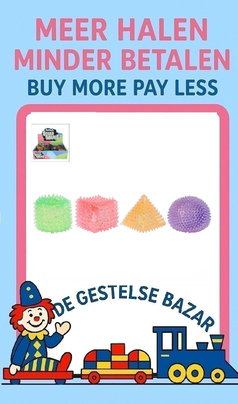 Art Nr 630 Squeeze Sugar Knijpfiguur XL assorti circa 6cm 3+