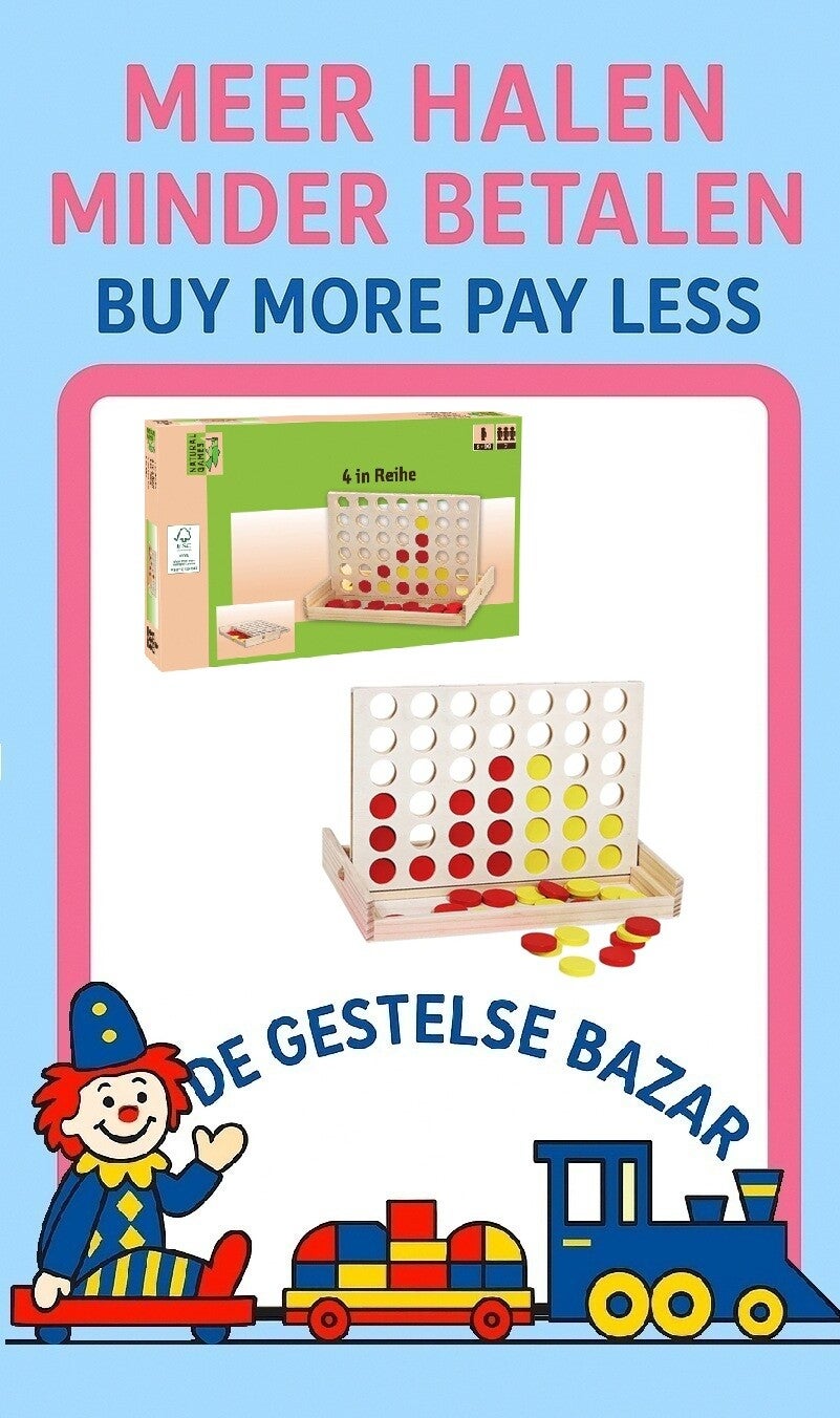 art nr 007 natural games Vier op een Rij 5+