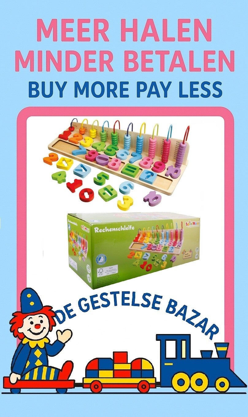 art nr 023 spielmaus Houten Rekenhulp Colors 3+