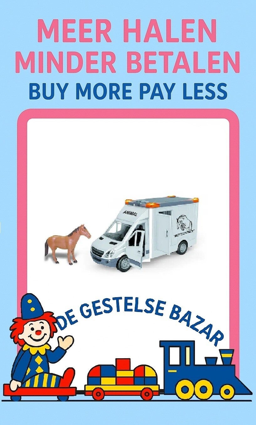 art nr 022 Beautiful City Paardentransporter met Paard 3+