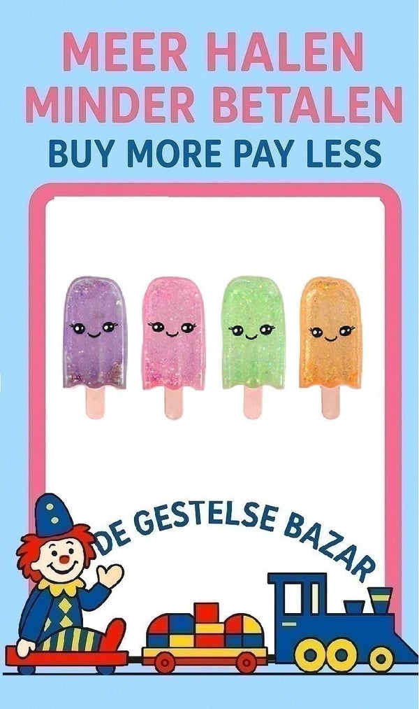 Art nr 638 Take Away Sugar Stretch Ijsjes circa 14cm Assorti