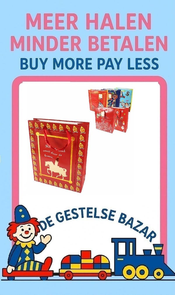 Art nr 482 Sinterklaas Kadotas assorti circa 26x10x32cm