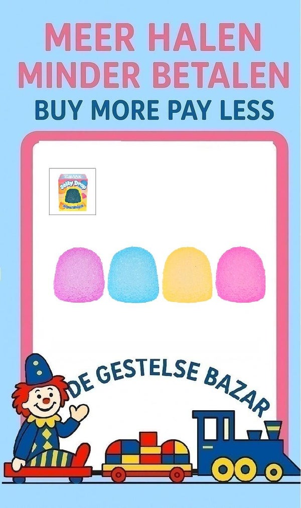 Neon Squeeze Jelly Drop Sugar Neus assorti circa 6½cm 3+