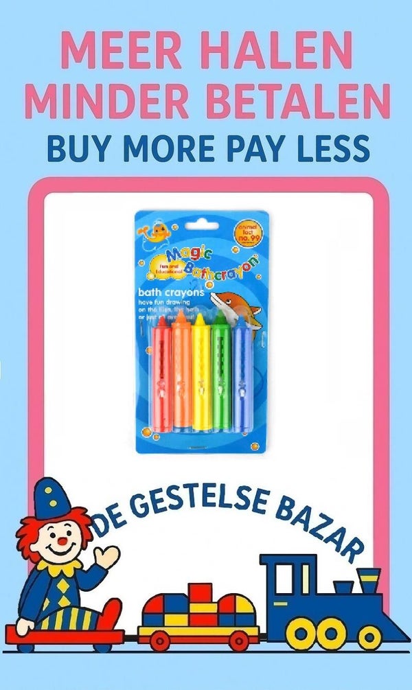 Art nr 424 Bad Krijtjes 5stuks circa 8cm