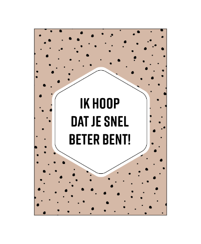 Kaart • ik hoop dat je snel beter bent!