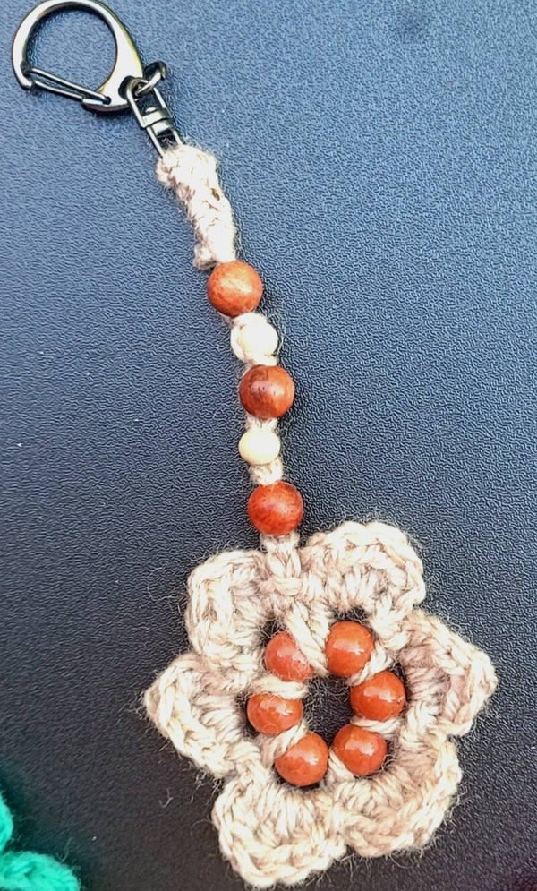 Porte-clefs fleurs