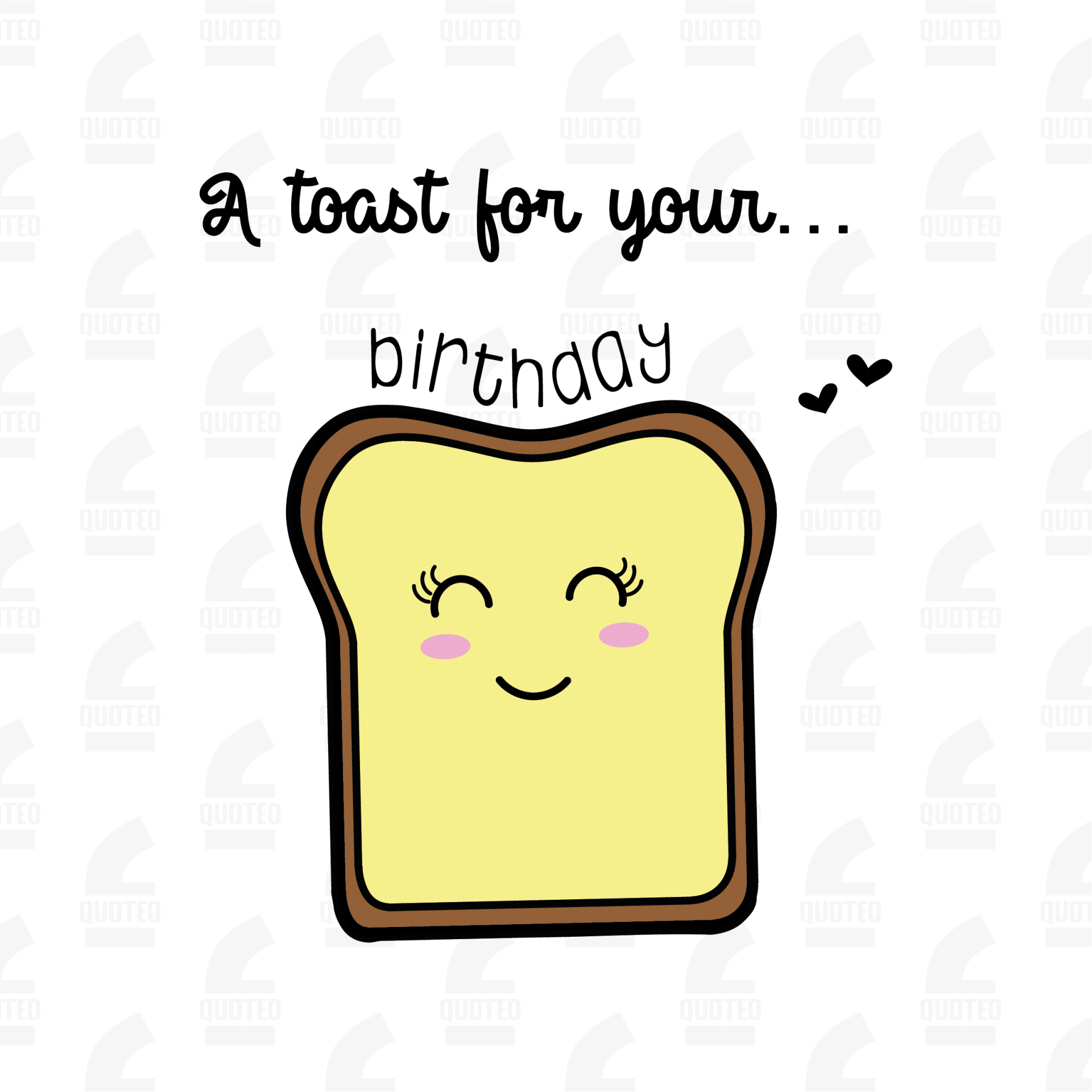 A toast for your birthday