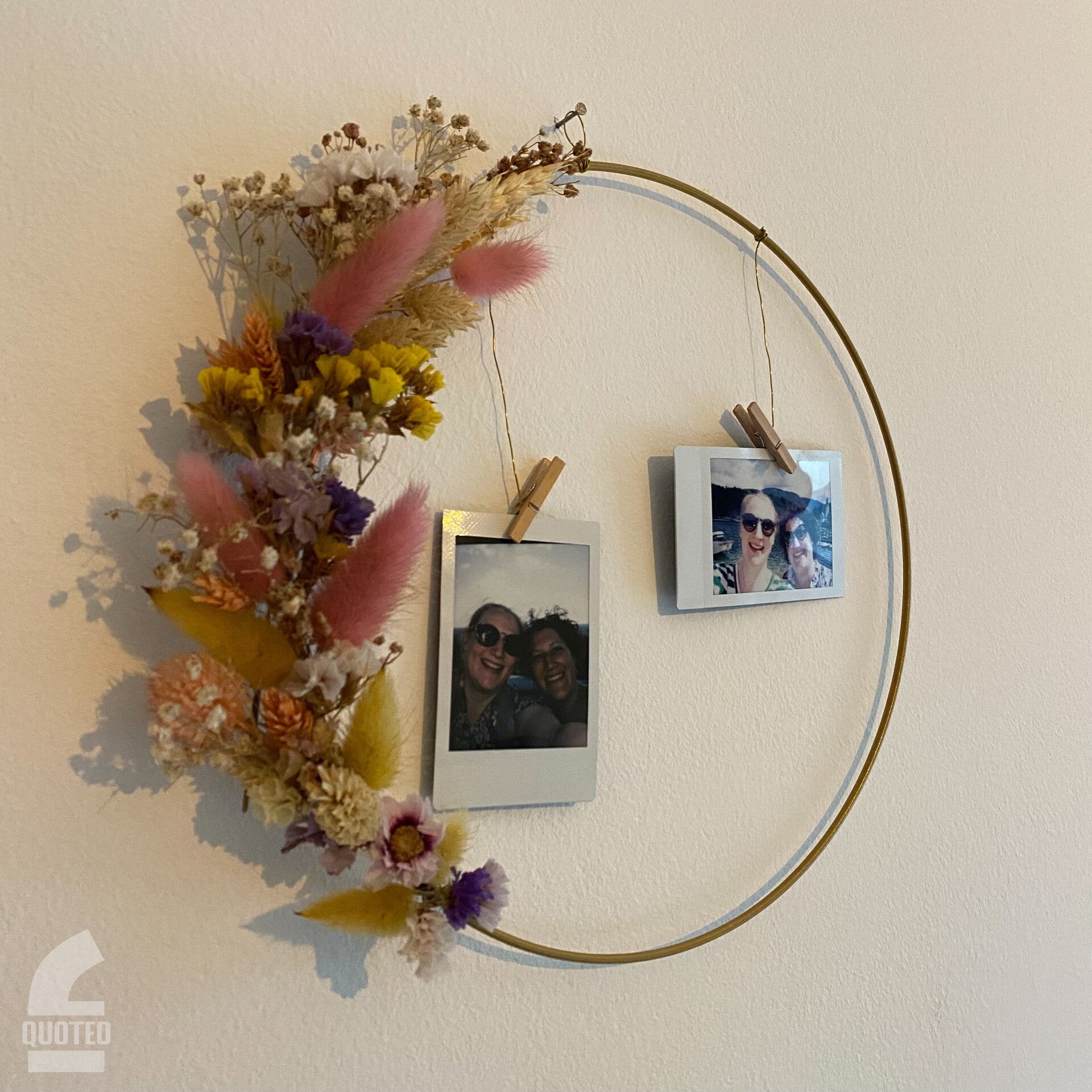 Droogbloemen ring foto's