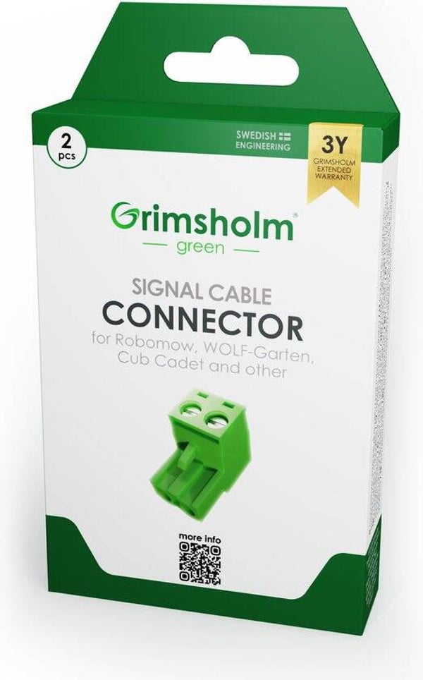 Grimsholm - Signaalkabelconnector naar laadstation voor Robomow - 2 stuks