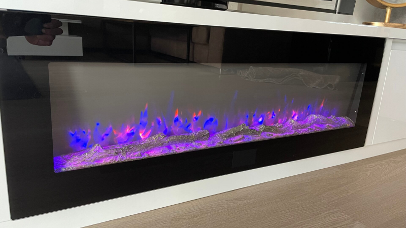 vuur oranje / blauw cinewall