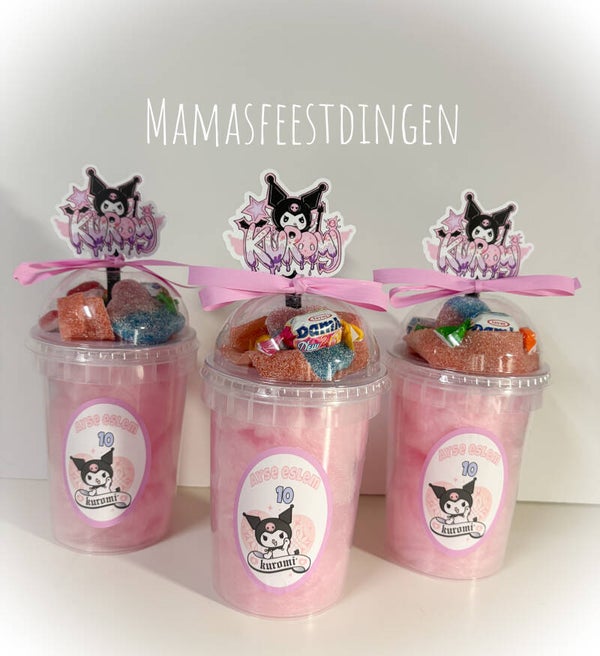 Suikerspin /popcorn en snoepjes Kuromi
