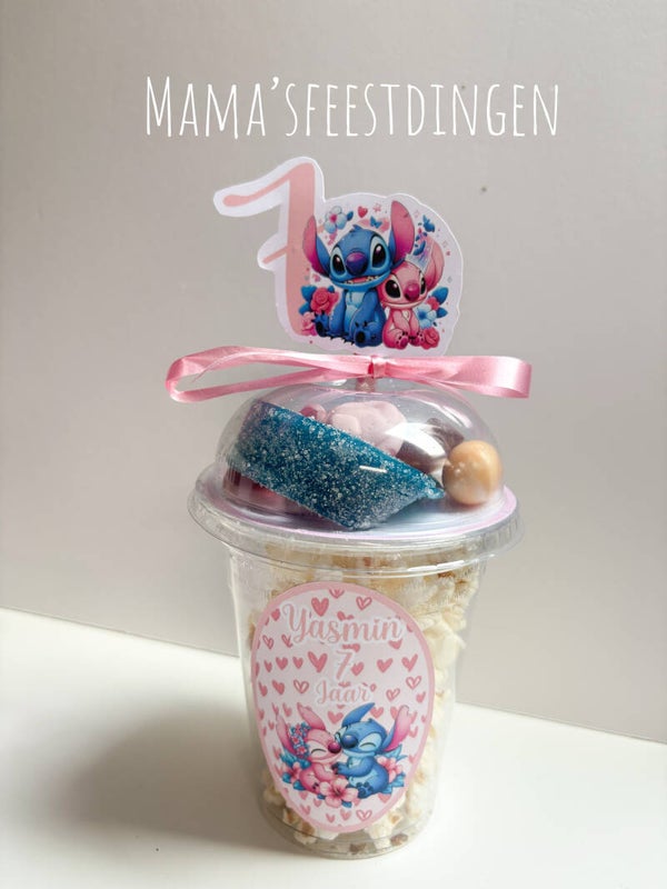Popcorn & snoep beker stitch