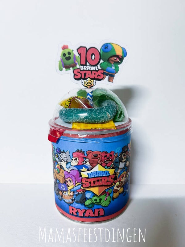 Pringels met snoepdeksel Brawlstars