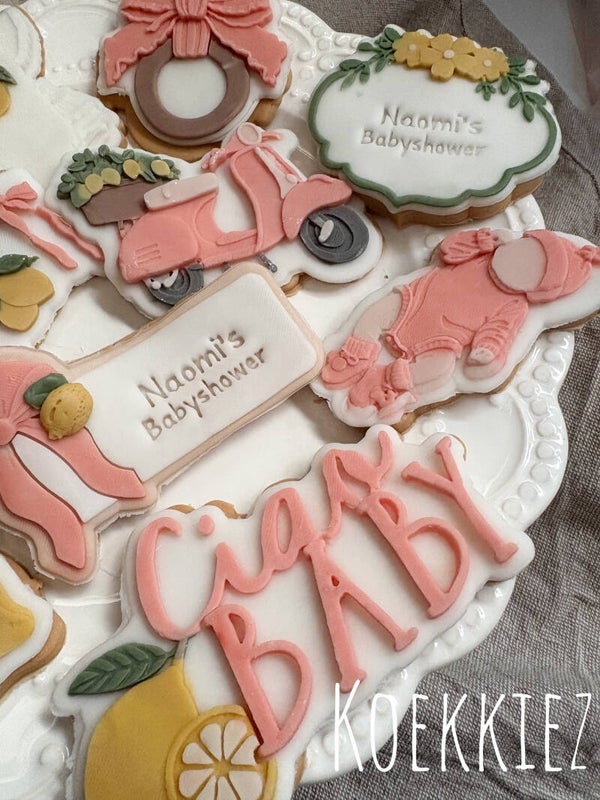 Babyshower/ geboorte koekjes CIAO BABY