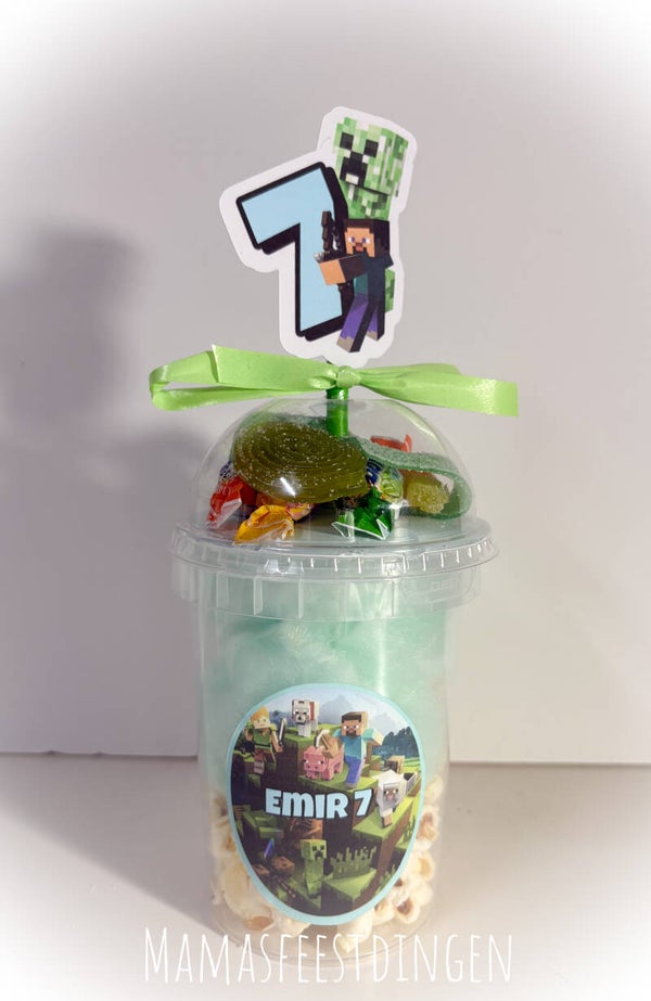 Suikerspin , popcorn en snoep Minecraft