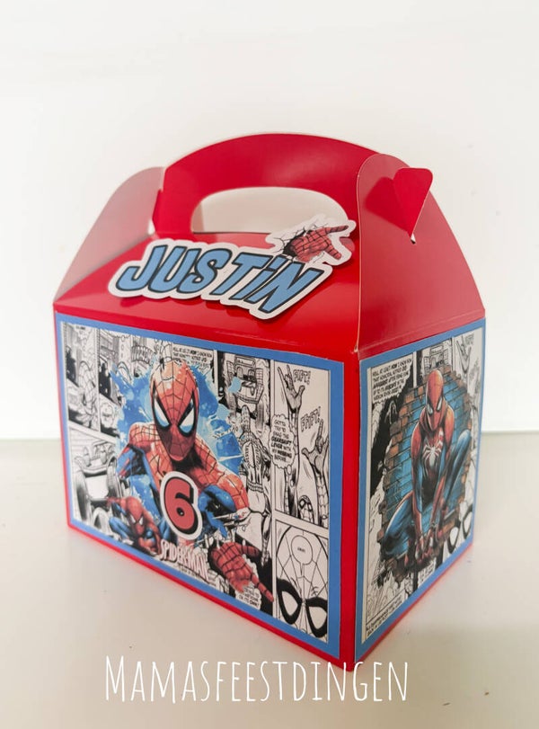 Partybox groot  zelf vullen spiderman