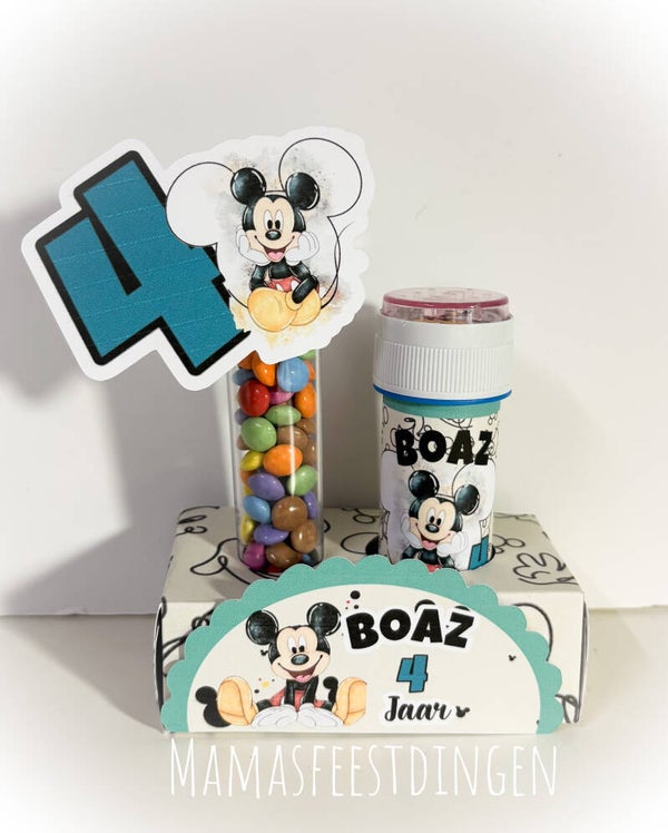 Smartie box met bellenblaas Mickey mouse