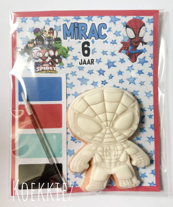 Paint your cookie Spidey