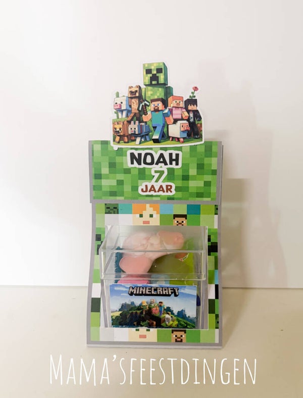 Traktatie snoep box Minecraft