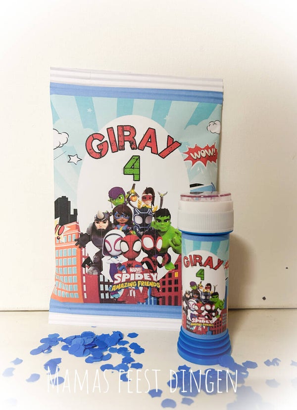 Chips met bellenblaas Spidey