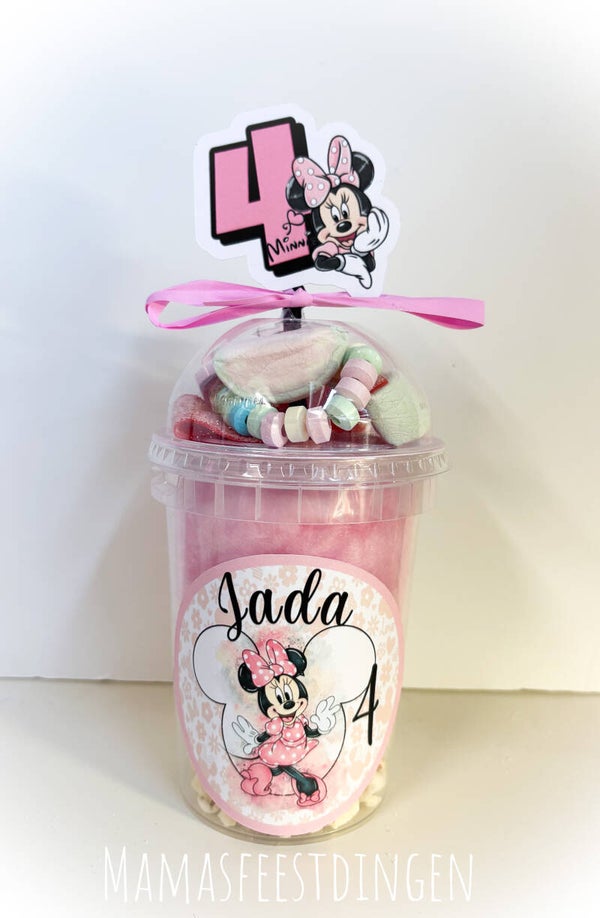 Suikerpsin , popcorn en snoepjes  Minnie mouse